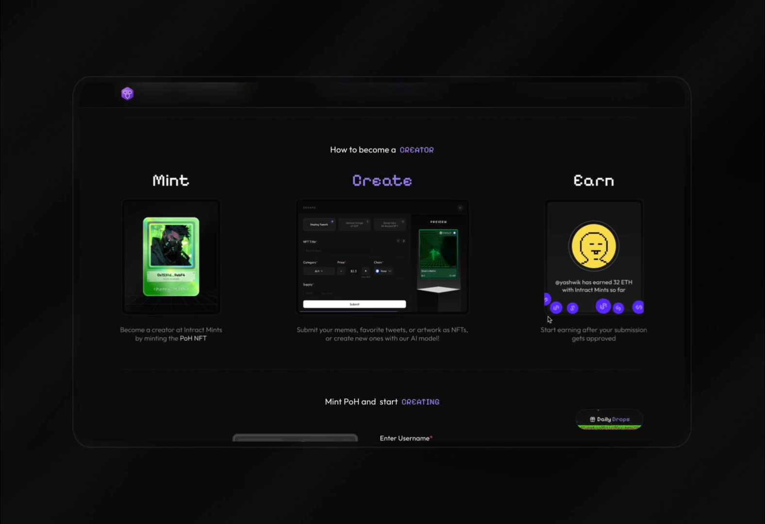 How to become a Mints creator: mint, create, earn